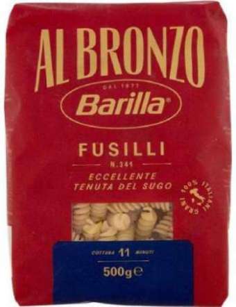 BARILLA BRONZO FUSILLI GR 500