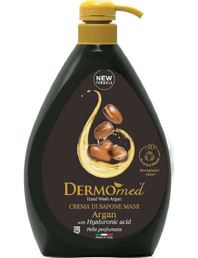 DERMOMED CREMA DI SAPONE LIQUIDO MANI OLIO DI ARGAN DISPENSER 1 LITRO