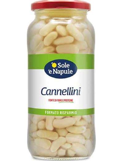 'O SOLE 'E NAPULE FAGIOLI CANNELLINI VETRO GR 540