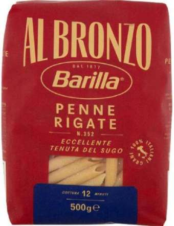 BARILLA BRONZO PENNE RIGATE...