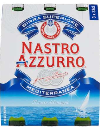 BIRRA NASTRO AZZURRO 3X33 CL