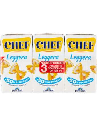 CHEF PANNA LEGGERA 3X125 ML...