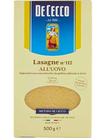 DE CECCO N112 LASAGNA UOVO...