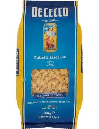 DE CECCO N 62 TUBETTI GR 500