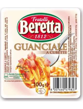 BERETTA GUANCIALE CUBETTI...