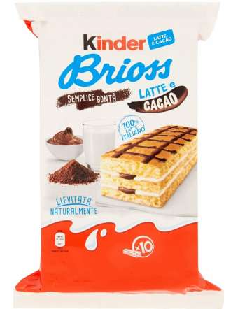 KINDER BRIOSS LATTE E CACAO...