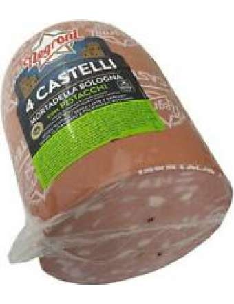 NEGRONI MORTADELLA BOLOGNA IGP CON PISTACCHIO 4 CASTELLI KG 15