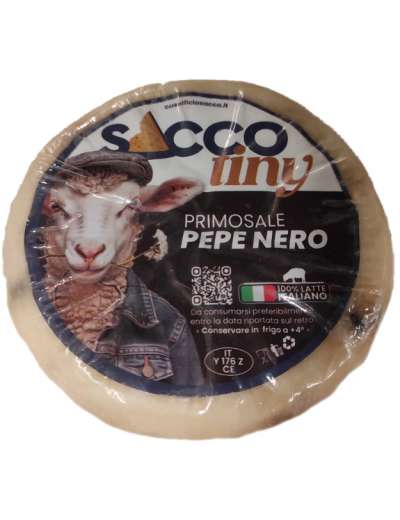 SACCO PRIMO SALE E PEPE NERO CACIOTTA GR 550