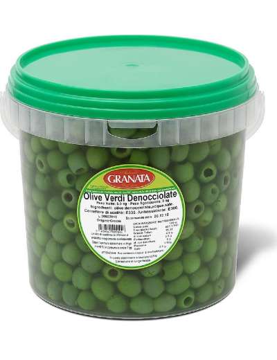 GRANATA OLIVE VERDI DENOCCIOLATE GRECIA SECCHIO KG 5