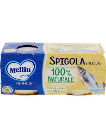 MELLIN 2X80 SPIGOLA OMOGENIZZATO VT GR 160