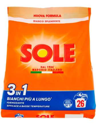 SOLE POLVERE BIANCO 26 MISURINI BUSTA GR 1300