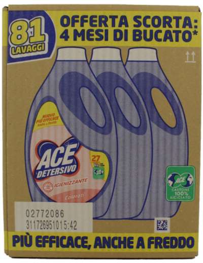ACE LAVATRICE COLORATI 27 LAVAGGI