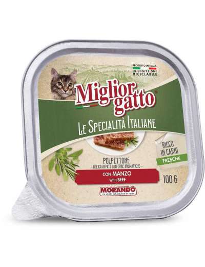 MIGLIORGATTO SPECIAL PATE' MANZO GR 100