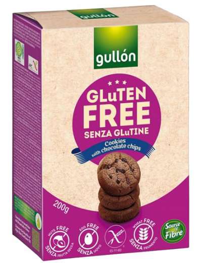 GULLON COOKIES CON CIOCCOLATO SENZA GLUTINE GR 200