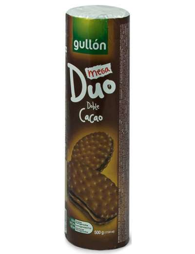 GULLON MEGA DUO DOPPIO CACAO GR 500
