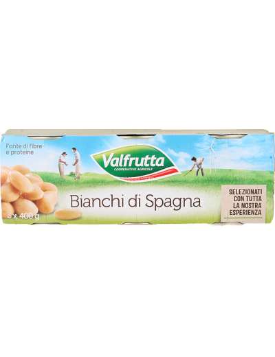VALFRUTTA FAGIOLI BIANCHI SPAGNA GR 400X3