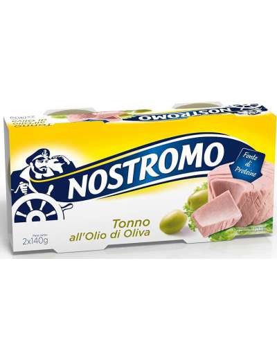 NOSTROMO TONNO OLIO DI OLIVA SGOCCIOLATO GR 140 X 2