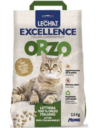 MONGE LECHAT EXCELLA LETTIERA ORZO KG 2.5