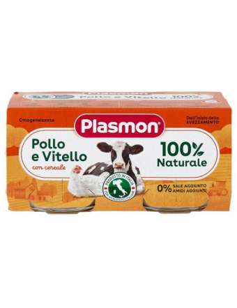 PLASMON OMOGENIZZATO VITELLO POLLO GR 80X2