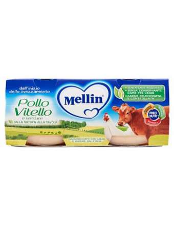 MELLIN OMO POLLO/VITELLO/VERDURE GR 80X2