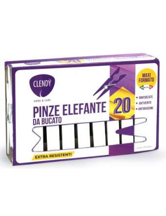 CLENDY PINZE ELEFANTE DA BUCATO 20 PZ