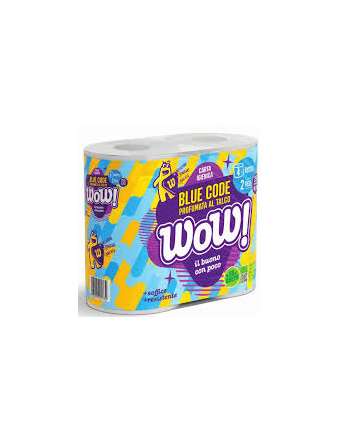 WOW CARTA IGIENICA PROFUMATA BLUE CODE 4 ROTOLI