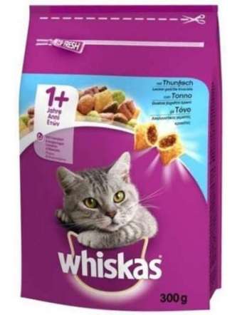 WHISKAS DRY ADULT CROCC. TONNO GR 300