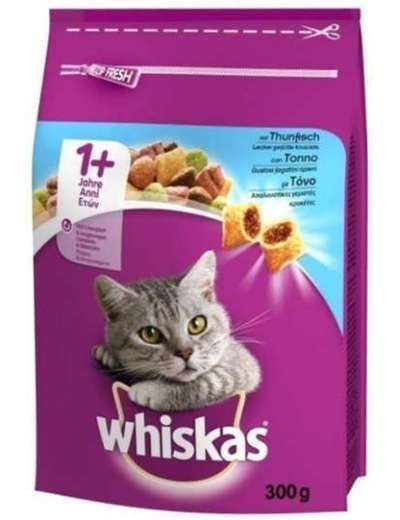 WHISKAS DRY ADULT CROCC. TONNO GR 300