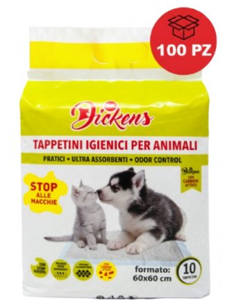 M.DICKEN TAPPETINO IGIENICO CANI CARBONE ATTIVO 60X60