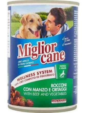 MIGLIORCANE BOCCONCINI VERDURE E MANZO GR 405