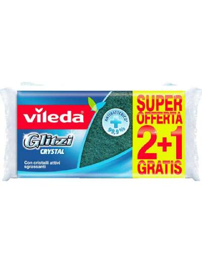 VILEDA SPUGNA GLITZI CRYSTAL 2+1