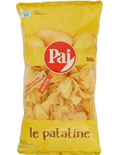 PAI CHIPS TRASPARENTI PATATINE BUSTA GR 500