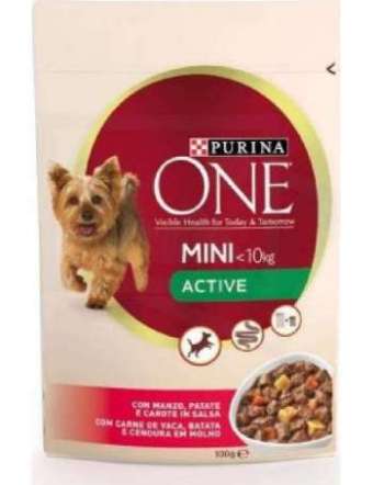 PURINA ONE MINI WET MANZO E VERDURE GR 100