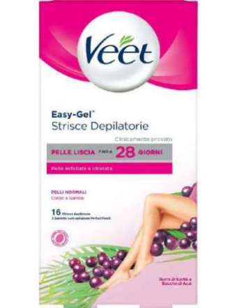 VEET CORPO PELLI NORMALI STRISCE DEPILATORIE PZ 16