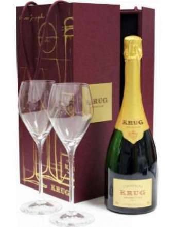 KRUG GRANDE CUVEE SHARING SET + 2 FLUTE ML 750