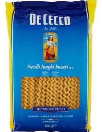 DE CECCO N 5 FUSILLI BUCATI LUNGHI GR 500