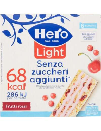HERO 6 BARRETTE FRUTTI ROSSI LIGHT GR 120