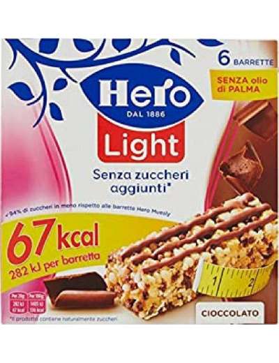 HERO 6 BARRETTE CIOCCOLATO LIGHT GR 120
