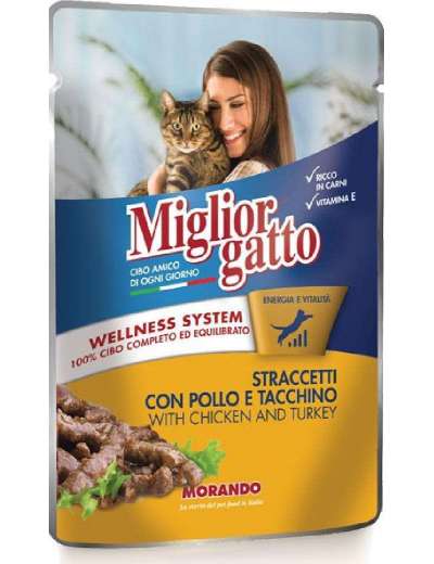 MIGLIORGATTO STRACCETTI POLLO TACCHINO GR 100