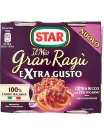 STAR RAGU' EXTRAGUSTO GRAN RAGU' 2X180 GR