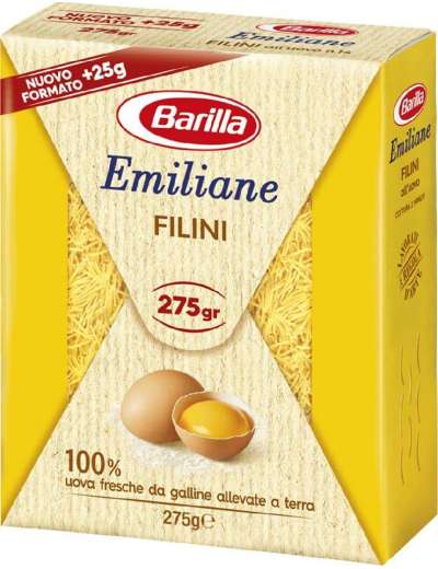 BARILLA UOVO FILINI PASTA DI SEMOLA GR 275