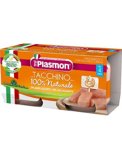 PLASMON OMOGENEIZZATO TACCHINO 2X80 GR