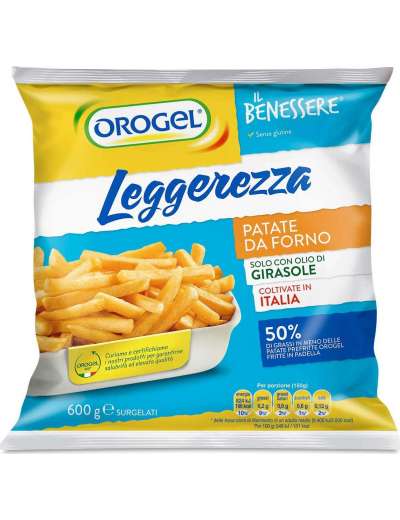 OROGEL PATATE LEGGEREZZA SURGELATI GR 600