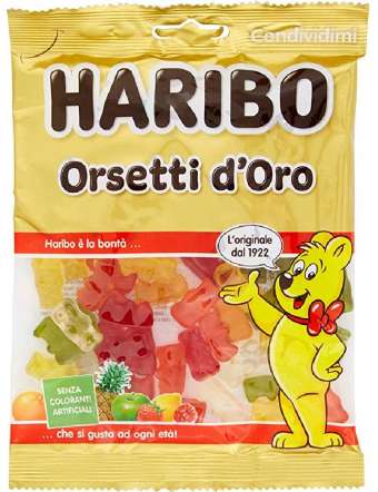 HARIBO ORSETTI D'ORO CARAMELLE GR 175