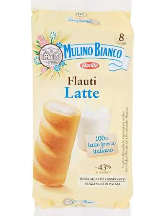 MULINO BIANCO FLAUTI LATTE GR 280