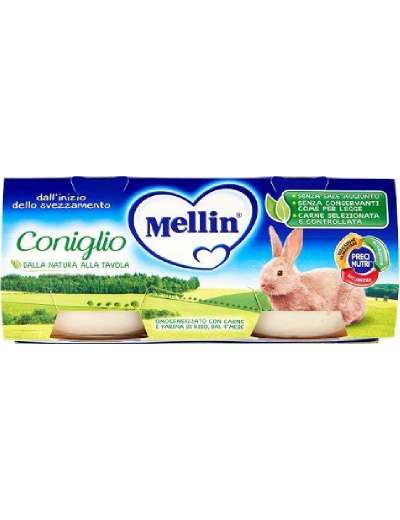 MELLIN 2X80 OMOGENEIZZATO CONIGLIO GR 160