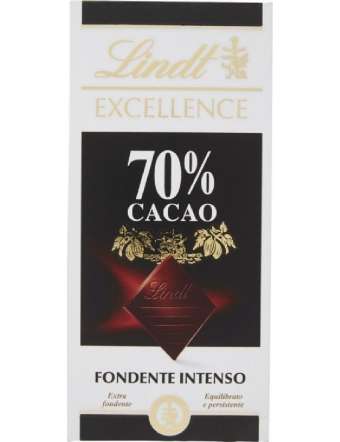 LINDT EXCELLENCE 70% TAVOLETTA GR 100
