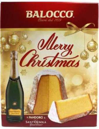 BALOCCO STRENNA MERRY CHRISTMAS PANDORO GR 750