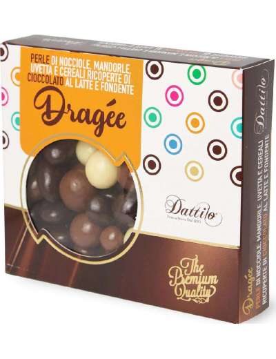 DATTILO DRAGEE MIX NOCCIOLE RICOPERTO 3 CIOCCOLATI GR 100