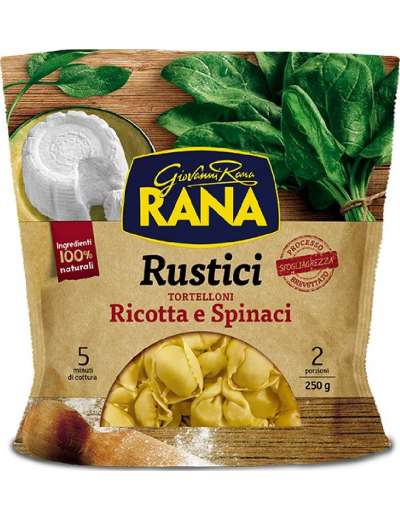 RANA RUSTICI TORTELLONI RICOTTA E SPINACI GR 250